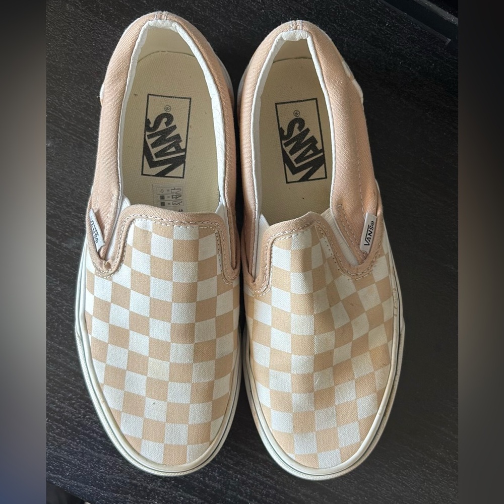 Vans checkered slip on shoe